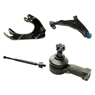 Mevotech® - Original Grade™ Front Passenger Side Lower and Upper Control Arm with Ball Joint and Tie Rod End Kit