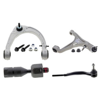 Mevotech® - Original Grade™ Front Passenger Side Lower and Upper Control Arm with Ball Joint and Tie Rod End Kit