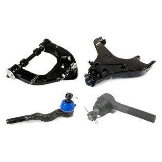 Mevotech® - Original Grade™ Front Passenger Side Lower and Upper Control Arm with Ball Joint and Tie Rod End Kit