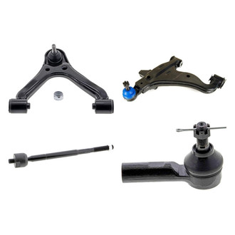 Mevotech® - Original Grade™ Front Passenger Side Lower and Upper Control Arm with Ball Joint and Tie Rod End Kit