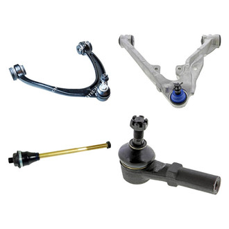 Mevotech® - Original Grade™ Front Passenger Side Lower and Upper Control Arm with Ball Joint and Tie Rod End Kit