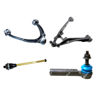 Mevotech® - Original Grade™ Front Passenger Side Lower and Upper Control Arm with Ball Joint and Tie Rod End Kit
