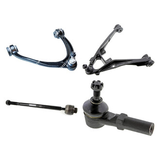 Mevotech® - Original Grade™ Front Passenger Side Lower and Upper Control Arm with Ball Joint and Tie Rod End Kit