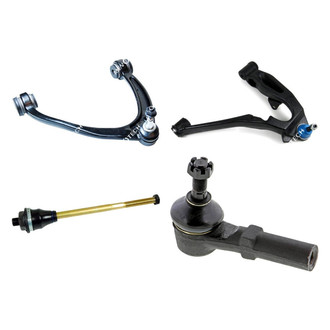 Mevotech® - Original Grade™ Front Passenger Side Lower and Upper Control Arm with Ball Joint and Tie Rod End Kit