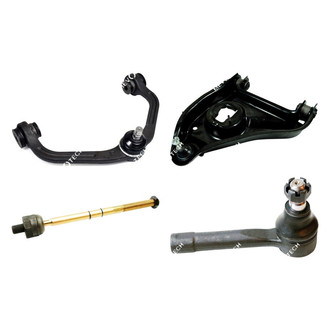 Mevotech® - Original Grade™ Front Passenger Side Lower and Upper Control Arm with Ball Joint and Tie Rod End Kit