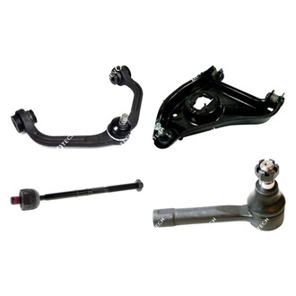 Mevotech® - Original Grade™ Front Passenger Side Lower and Upper Control Arm with Ball Joint and Tie Rod End Kit