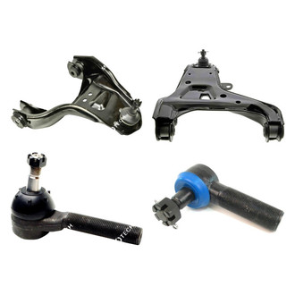 Mevotech® - Original Grade™ Front Passenger Side Lower and Upper Control Arm with Ball Joint and Tie Rod End Kit
