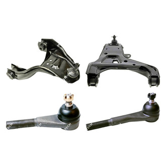 Mevotech® - Original Grade™ Front Passenger Side Lower and Upper Control Arm with Ball Joint and Tie Rod End Kit