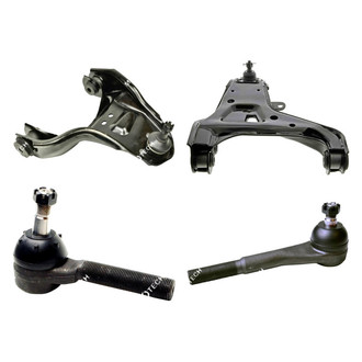 Mevotech® - Original Grade™ Front Passenger Side Lower and Upper Control Arm with Ball Joint and Tie Rod End Kit