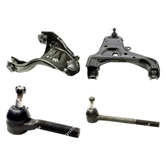 Mevotech® - Original Grade™ Front Passenger Side Lower and Upper Control Arm with Ball Joint and Tie Rod End Kit