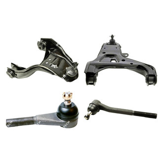 Mevotech® - Original Grade™ Front Passenger Side Lower and Upper Control Arm with Ball Joint and Tie Rod End Kit