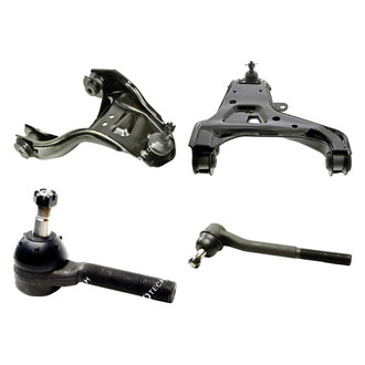 Mevotech® - Original Grade™ Front Passenger Side Lower and Upper Control Arm with Ball Joint and Tie Rod End Kit