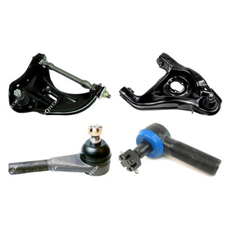 Mevotech® - Original Grade™ Front Passenger Side Lower and Upper Control Arm with Ball Joint and Tie Rod End Kit