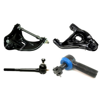 Mevotech® - Original Grade™ Front Passenger Side Lower and Upper Control Arm with Ball Joint and Tie Rod End Kit