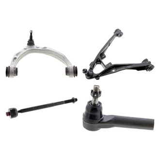 Mevotech® - Original Grade™ Front Passenger Side Lower and Upper Control Arm with Ball Joint and Tie Rod End Kit
