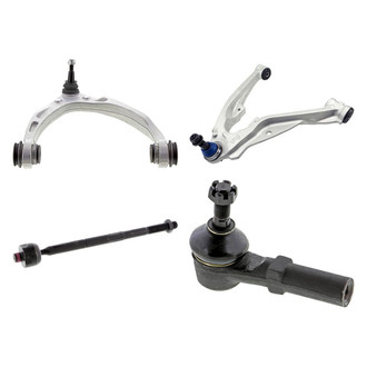 Mevotech® - Original Grade™ Front Passenger Side Lower and Upper Control Arm with Ball Joint and Tie Rod End Kit