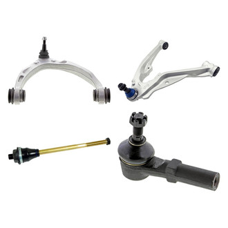Mevotech® - Original Grade™ Front Passenger Side Lower and Upper Control Arm with Ball Joint and Tie Rod End Kit