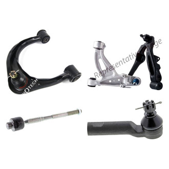 Mevotech® - Original Grade™ Front Passenger Side Lower and Upper Control Arm with Ball Joint and Tie Rod End Kit