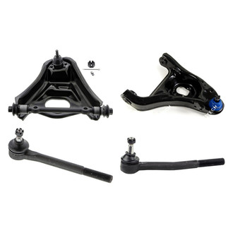 Mevotech® - Original Grade™ Front Passenger Side Lower and Upper Control Arm with Ball Joint and Tie Rod End Kit