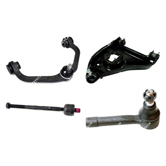 Mevotech® - Original Grade™ Front Passenger Side Lower and Upper Control Arm with Ball Joint and Tie Rod End Kit