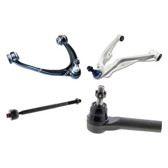 Mevotech® - Original Grade™ Front Passenger Side Lower and Upper Control Arm with Ball Joint and Tie Rod End Kit