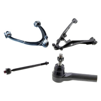 Mevotech® - Original Grade™ Front Passenger Side Lower and Upper Control Arm with Ball Joint and Tie Rod End Kit