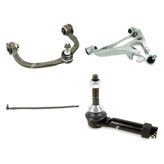 Mevotech® - Original Grade™ Front Passenger Side Lower and Upper Control Arm with Ball Joint and Tie Rod End Kit