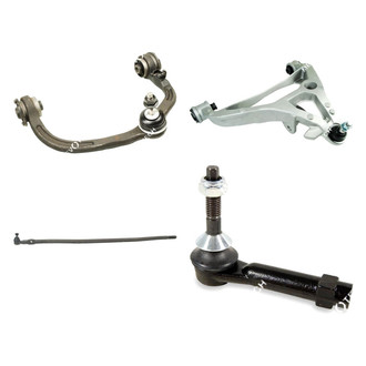 Mevotech® - Original Grade™ Front Passenger Side Lower and Upper Control Arm with Ball Joint and Tie Rod End Kit