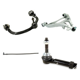 Mevotech® - Original Grade™ Front Passenger Side Lower and Upper Control Arm with Ball Joint and Tie Rod End Kit