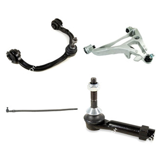 Mevotech® - Original Grade™ Front Passenger Side Lower and Upper Control Arm with Ball Joint and Tie Rod End Kit