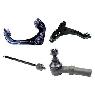 Mevotech® - Original Grade™ Front Passenger Side Lower and Upper Control Arm with Ball Joint and Tie Rod End Kit