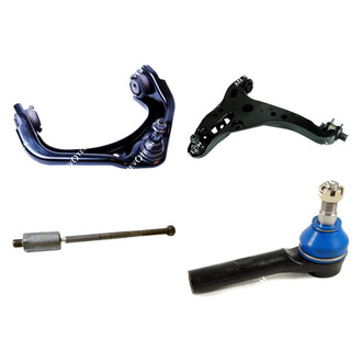 Mevotech® - Original Grade™ Front Passenger Side Lower and Upper Control Arm with Ball Joint and Tie Rod End Kit