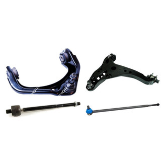 Mevotech® - Original Grade™ Front Passenger Side Lower and Upper Control Arm with Ball Joint and Tie Rod End Kit