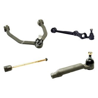 Mevotech® - Original Grade™ Front Passenger Side Lower and Upper Control Arm with Ball Joint and Tie Rod End Kit
