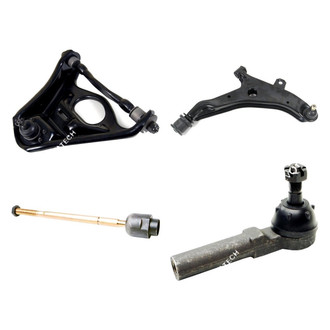 Mevotech® - Original Grade™ Front Passenger Side Lower and Upper Control Arm with Ball Joint and Tie Rod End Kit