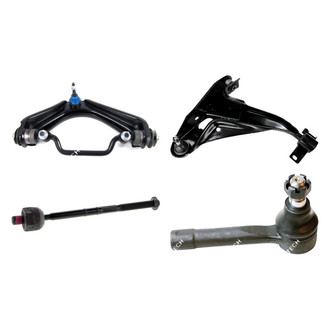 Mevotech® - Original Grade™ Front Passenger Side Lower and Upper Control Arm with Ball Joint and Tie Rod End Kit