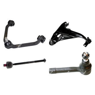 Mevotech® - Original Grade™ Front Passenger Side Lower and Upper Control Arm with Ball Joint and Tie Rod End Kit