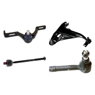 Mevotech® - Original Grade™ Front Passenger Side Lower and Upper Control Arm with Ball Joint and Tie Rod End Kit
