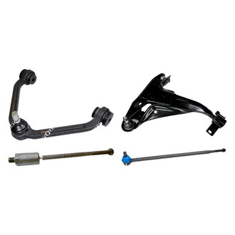 Mevotech® - Original Grade™ Front Passenger Side Lower and Upper Control Arm with Ball Joint and Tie Rod End Kit