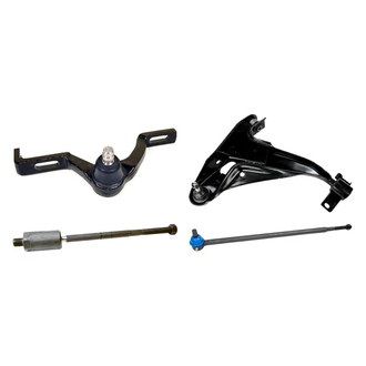 Mevotech® - Original Grade™ Front Passenger Side Lower and Upper Control Arm with Ball Joint and Tie Rod End Kit