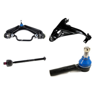 Mevotech® - Original Grade™ Front Passenger Side Lower and Upper Control Arm with Ball Joint and Tie Rod End Kit