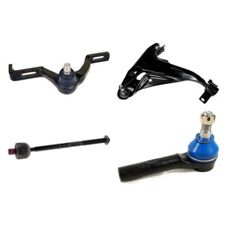Mevotech® - Original Grade™ Front Passenger Side Lower and Upper Control Arm with Ball Joint and Tie Rod End Kit