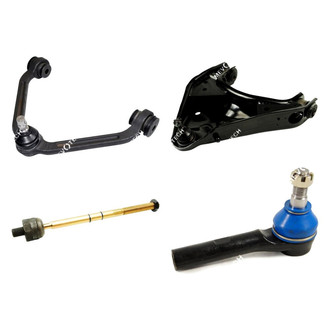 Mevotech® - Original Grade™ Front Passenger Side Lower and Upper Control Arm with Ball Joint and Tie Rod End Kit