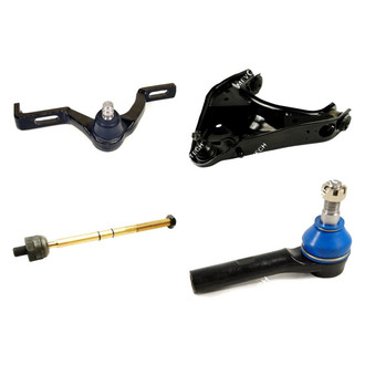 Mevotech® - Original Grade™ Front Passenger Side Lower and Upper Control Arm with Ball Joint and Tie Rod End Kit