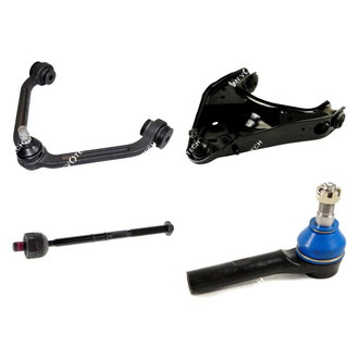 Mevotech® - Original Grade™ Front Passenger Side Lower and Upper Control Arm with Ball Joint and Tie Rod End Kit