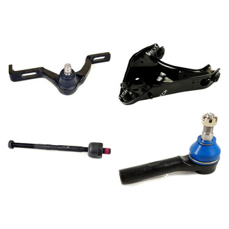 Mevotech® - Original Grade™ Front Passenger Side Lower and Upper Control Arm with Ball Joint and Tie Rod End Kit