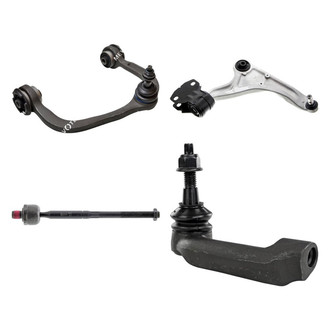 Mevotech® - Original Grade™ Front Passenger Side Lower and Upper Control Arm with Ball Joint and Tie Rod End Kit