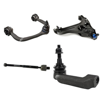 Mevotech® - Original Grade™ Front Passenger Side Lower and Upper Control Arm with Ball Joint and Tie Rod End Kit