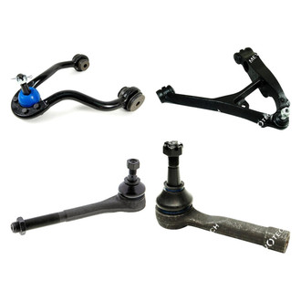 Mevotech® - Original Grade™ Front Passenger Side Lower and Upper Control Arm with Ball Joint and Tie Rod End Kit