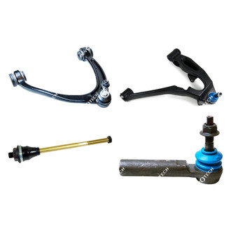 Mevotech® - Original Grade™ Front Passenger Side Lower and Upper Control Arm with Ball Joint and Tie Rod End Kit